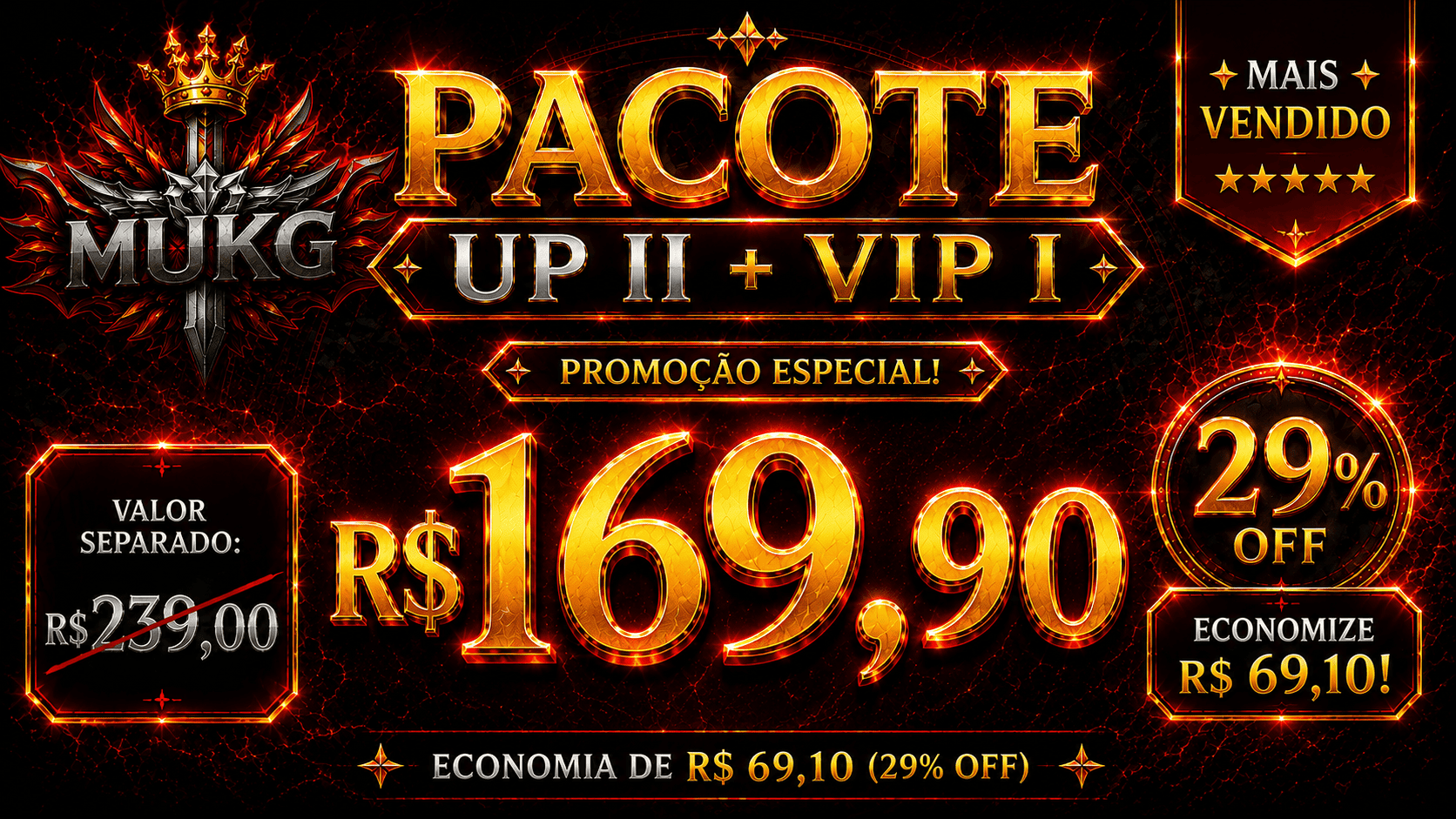 Pacote UPE COMPLETO + VIP I