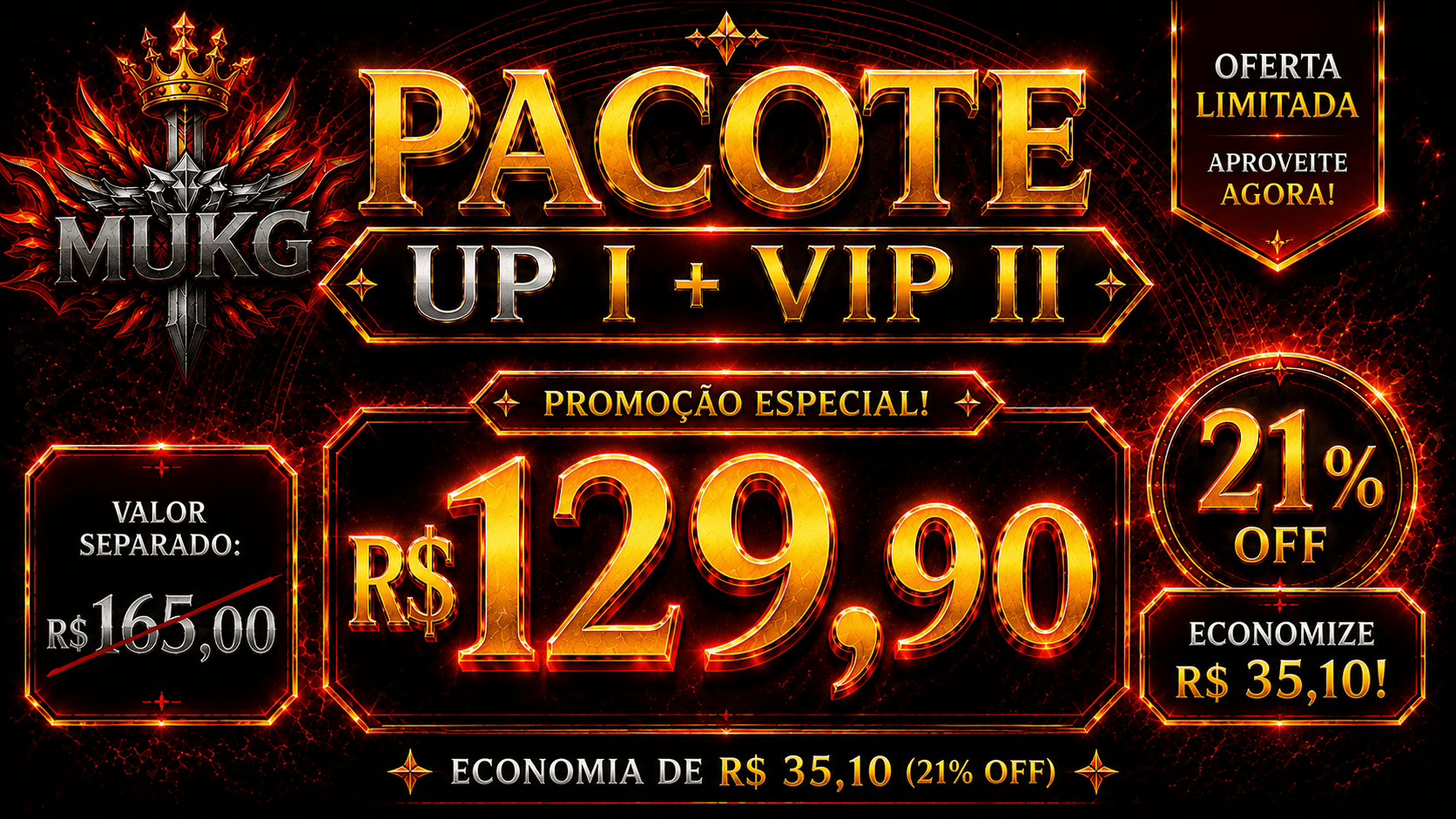 Pacote de UPE I + VIP II