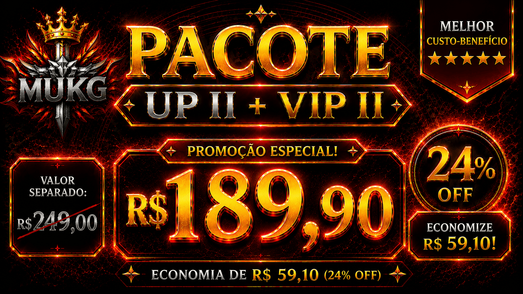Pacote UPE COMPLETO + VIP II
